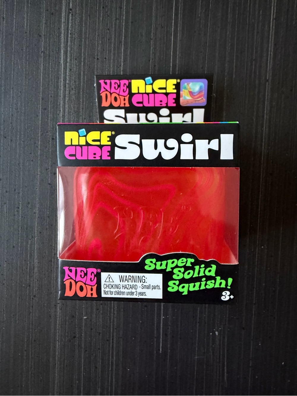 Needoh Nice Cube Swirl: Orange & Pink